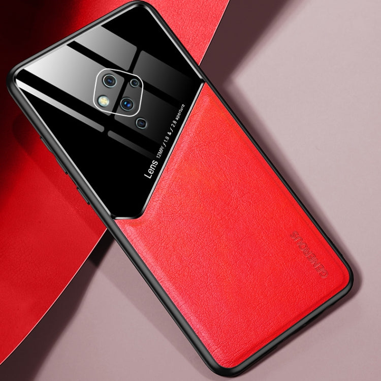 For vivo S5 All-inclusive Leather + Organic Glass Protective Case with Metal Iron Sheet