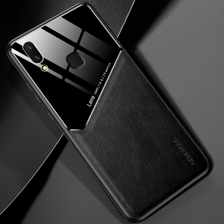 For vivo X21 / X21i All-inclusive Leather + Organic Glass Protective Case with Metal Iron Sheet