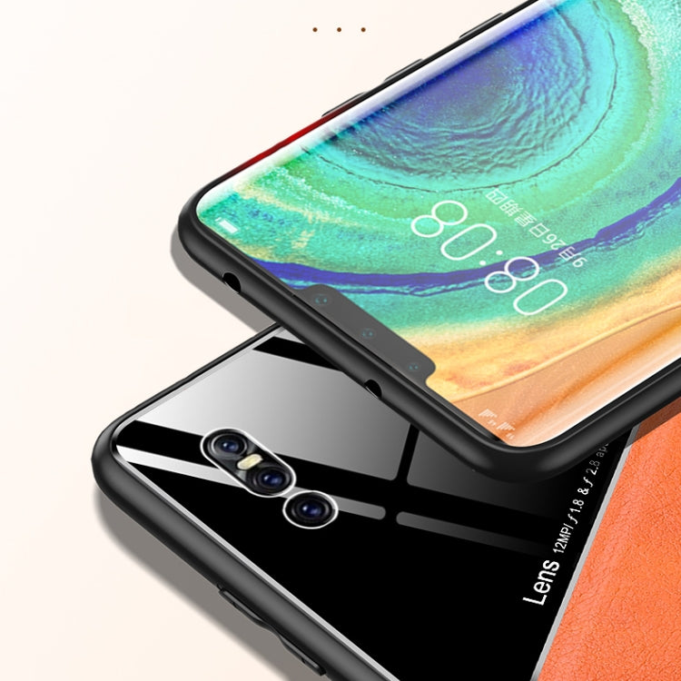 For vivo X27 All-inclusive Leather + Organic Glass Protective Case with Metal Iron Sheet