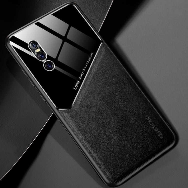 For vivo X27 All-inclusive Leather + Organic Glass Protective Case with Metal Iron Sheet