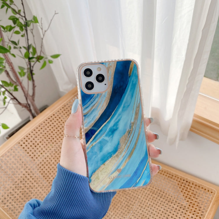 For iPhone 11 IMD Stars River Marble Pattern Shockproof TPU Protective Case
