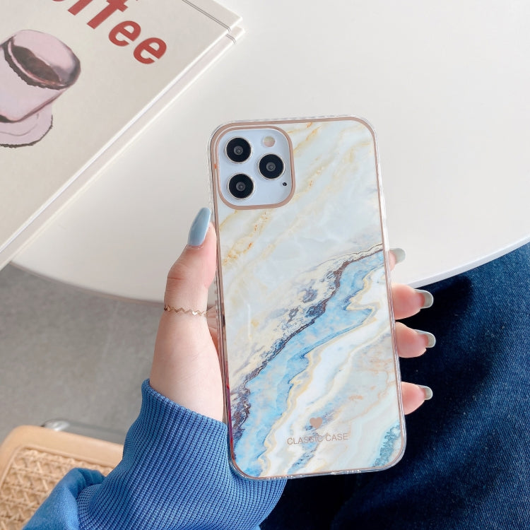 For iPhone 11 Pro IMD Stars River Marble Pattern Shockproof TPU Protective Case