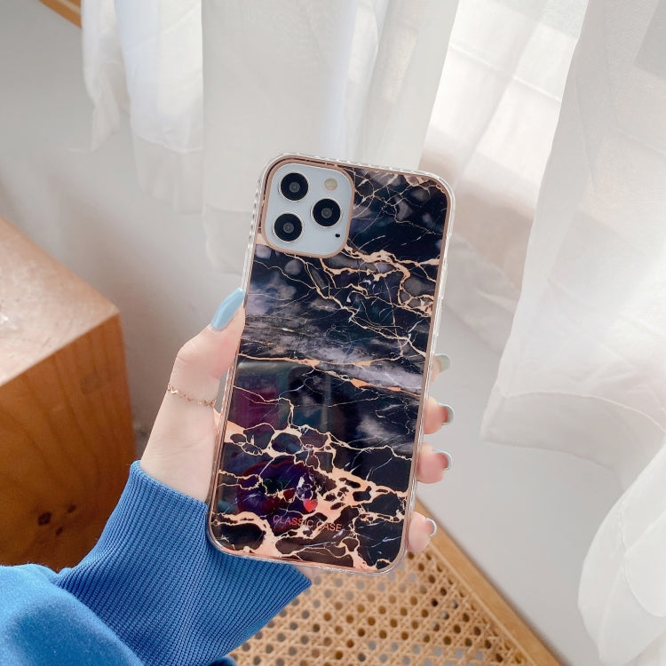 For iPhone 12 mini IMD Stars River Marble Pattern Shockproof TPU Protective Case