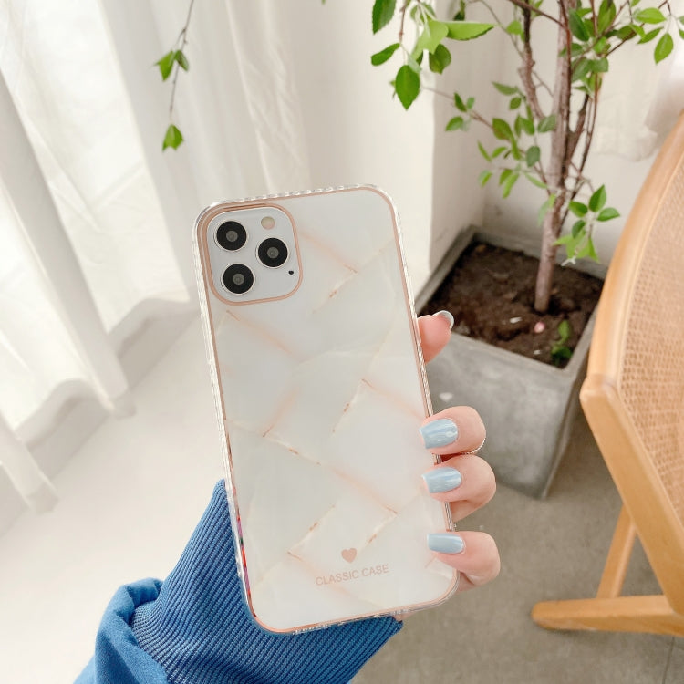For iPhone 12 / 12 Pro IMD Stars River Marble Pattern Shockproof TPU Protective Case