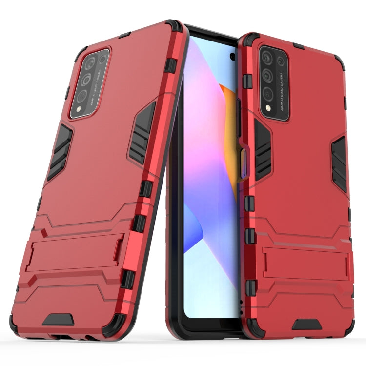 For Huawei Honor 10X Lite PC + TPU Shockproof Protective Case with Holder