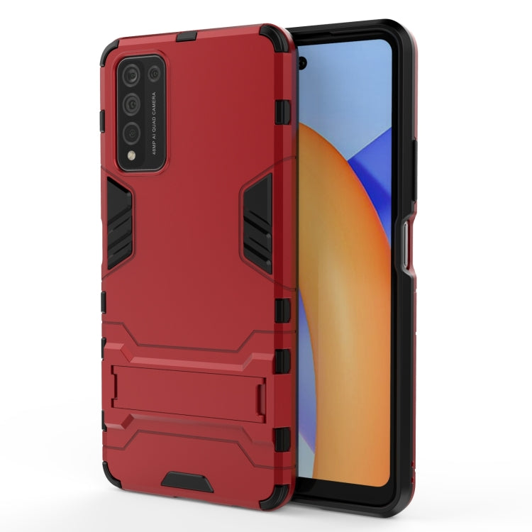 For Huawei Honor 10X Lite PC + TPU Shockproof Protective Case with Holder