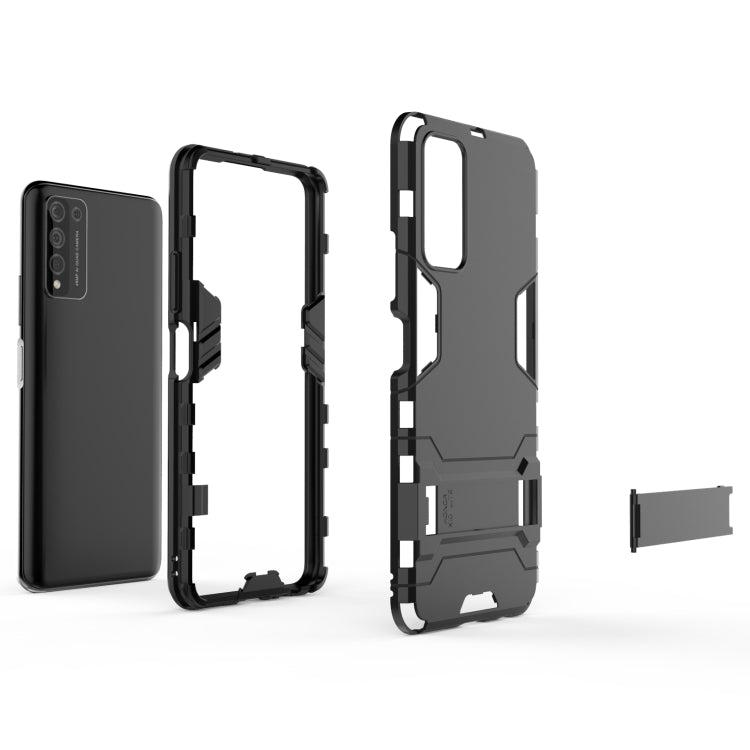 For Huawei Honor 10X Lite PC + TPU Shockproof Protective Case with Holder