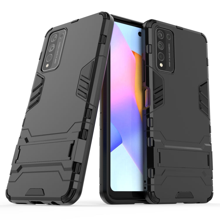 For Huawei Honor 10X Lite PC + TPU Shockproof Protective Case with Holder