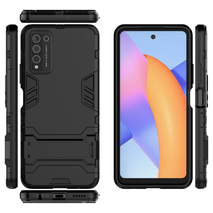 For Huawei Honor 10X Lite PC + TPU Shockproof Protective Case with Holder