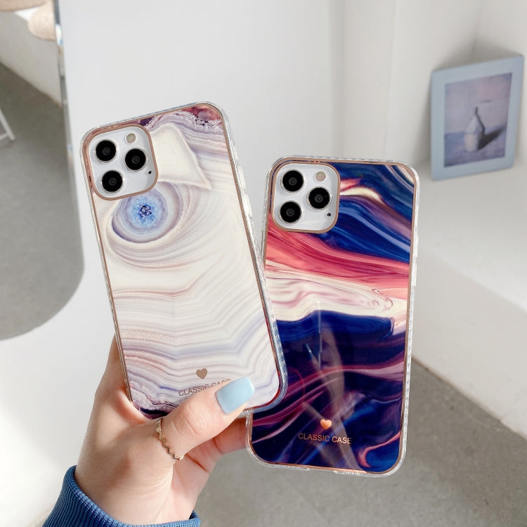 For iPhone 11 IMD Stars River Marble Pattern Shockproof TPU Protective Case