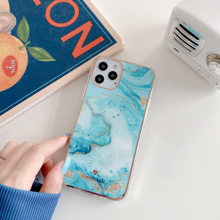 For iPhone 11 IMD Stars River Marble Pattern Shockproof TPU Protective Case