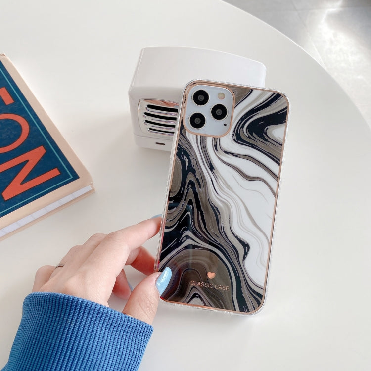 For iPhone 11 Pro Max IMD Stars River Marble Pattern Shockproof TPU Protective Case