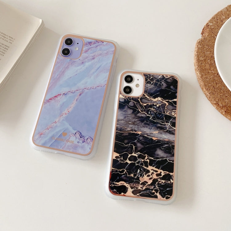 For iPhone 11 Pro IMD Stars River Marble Pattern Shockproof TPU Protective Case
