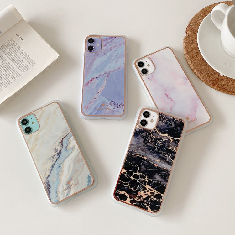 For iPhone 11 Pro IMD Stars River Marble Pattern Shockproof TPU Protective Case