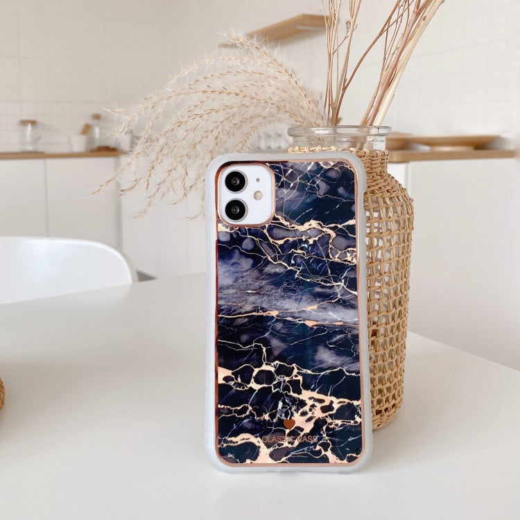 For iPhone 12 mini IMD Stars River Marble Pattern Shockproof TPU Protective Case