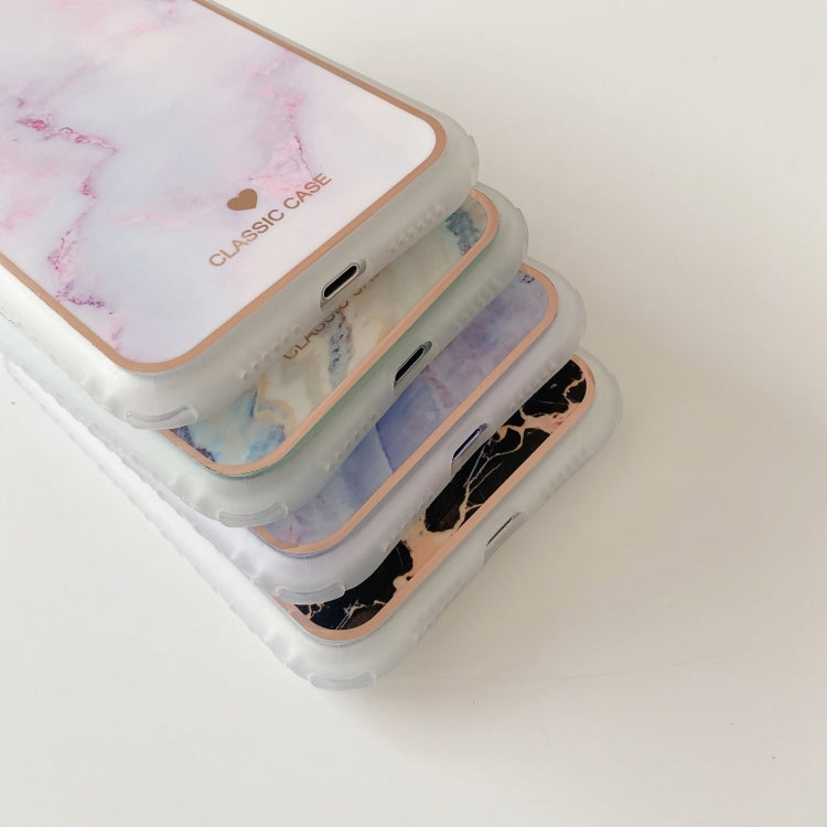 For iPhone 12 mini IMD Stars River Marble Pattern Shockproof TPU Protective Case