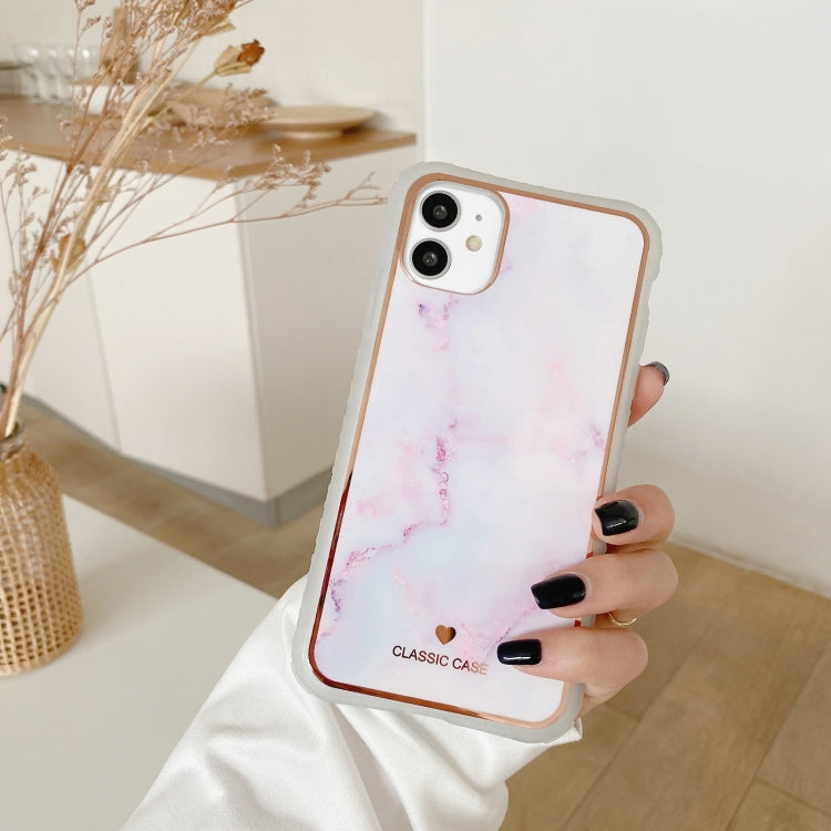 For iPhone 12 mini IMD Stars River Marble Pattern Shockproof TPU Protective Case