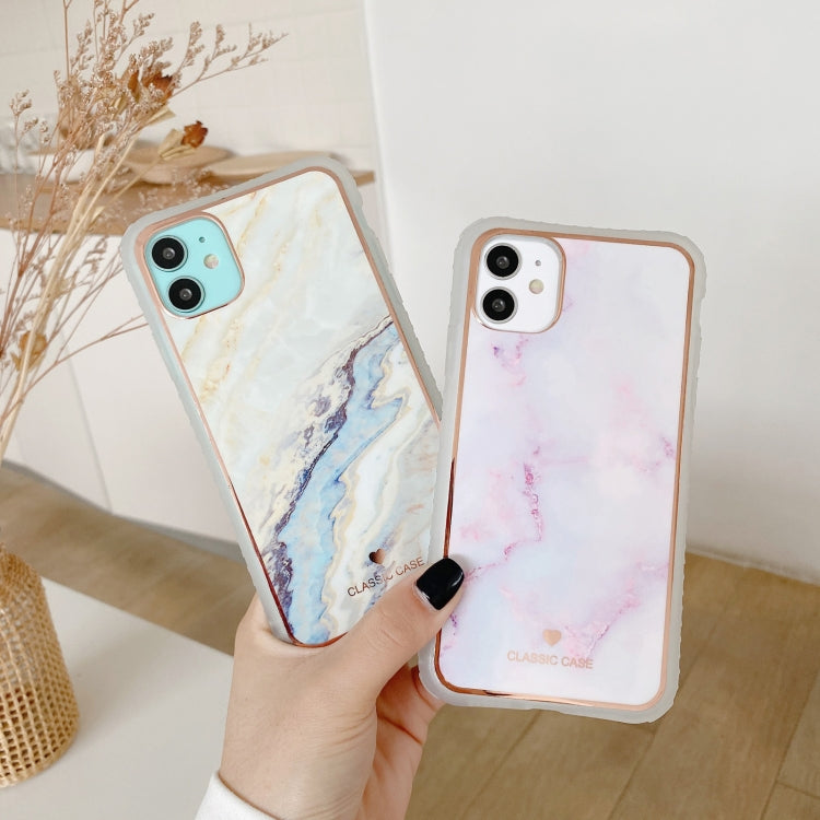 For iPhone 12 mini IMD Stars River Marble Pattern Shockproof TPU Protective Case