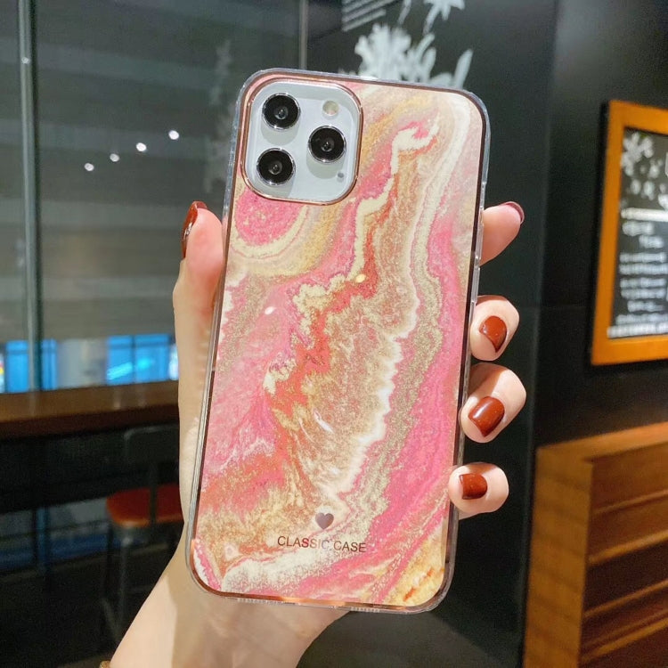 For iPhone 11 Pro Max IMD Stars River Marble Pattern Shockproof TPU Protective Case