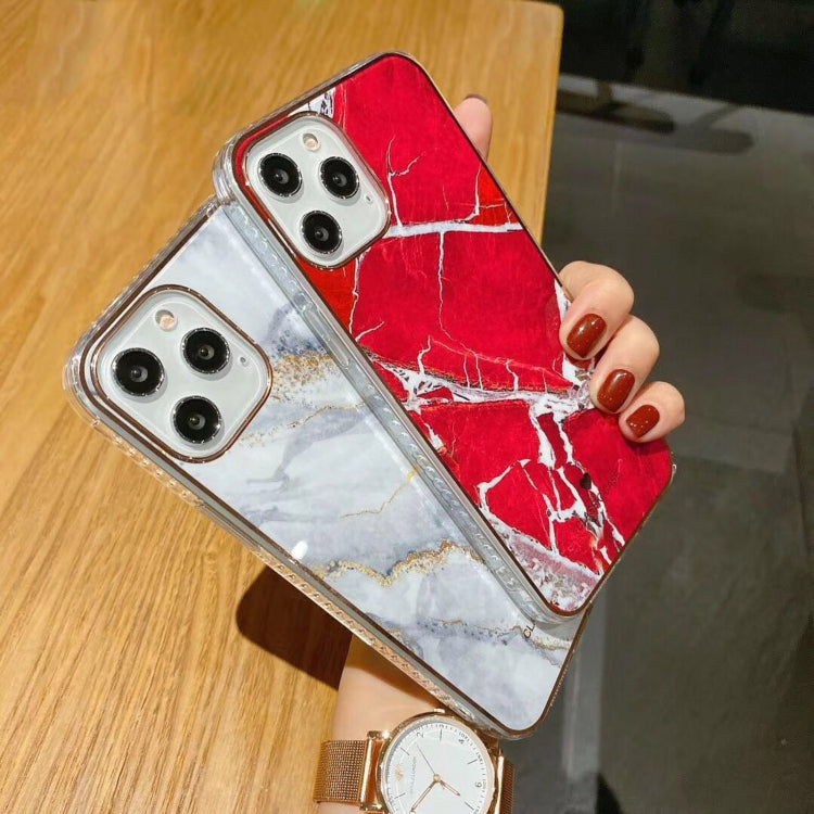 For iPhone 11 Pro Max IMD Stars River Marble Pattern Shockproof TPU Protective Case
