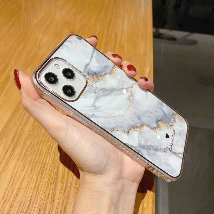 For iPhone 11 Pro Max IMD Stars River Marble Pattern Shockproof TPU Protective Case