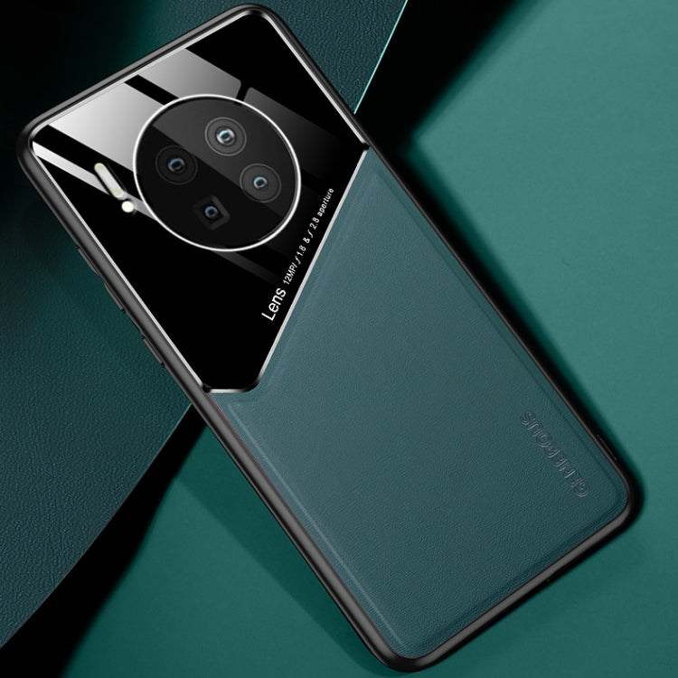 For Huawei Mate 40 All-inclusive Leather + Organic Glass Protective Case with Metal Iron Sheet