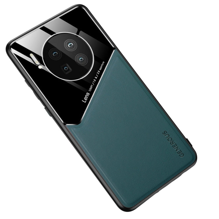 For Huawei Mate 40 All-inclusive Leather + Organic Glass Protective Case with Metal Iron Sheet