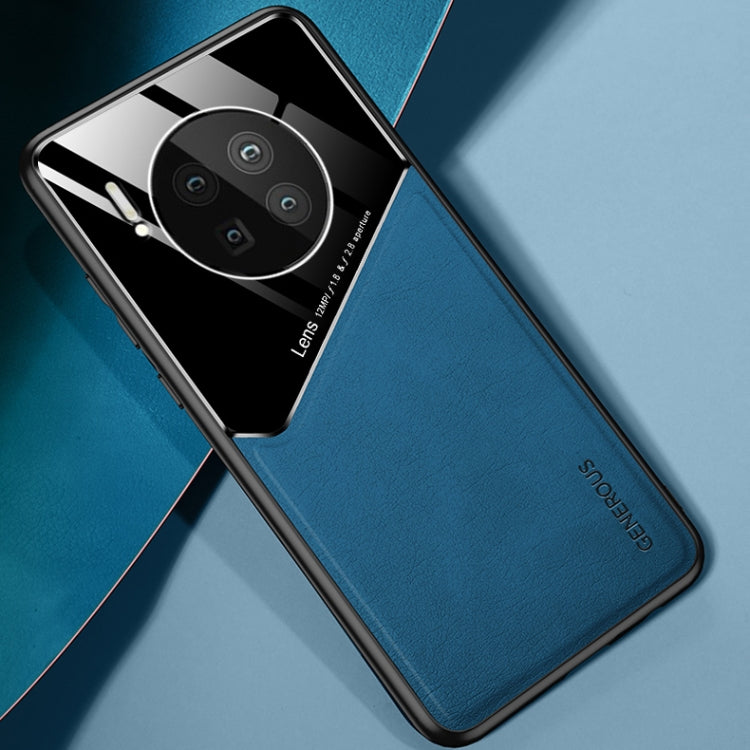 For Huawei Mate 40 All-inclusive Leather + Organic Glass Protective Case with Metal Iron Sheet