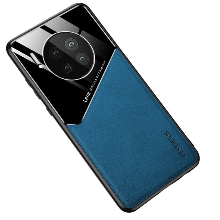 For Huawei Mate 40 All-inclusive Leather + Organic Glass Protective Case with Metal Iron Sheet