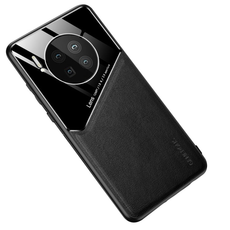 For Huawei Mate 40 All-inclusive Leather + Organic Glass Protective Case with Metal Iron Sheet