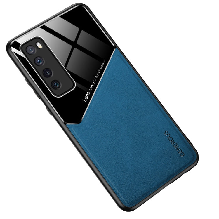 For Huawei Nova 7 All-inclusive Leather + Organic Glass Protective Case with Metal Iron Sheet