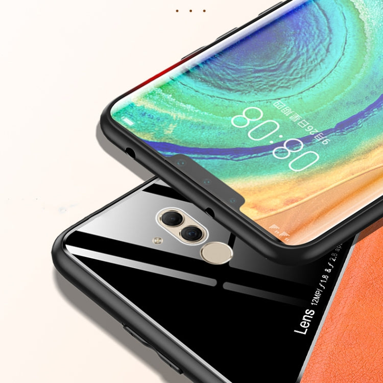For Huawei Maimang 7 / Mate 20 Lite All-inclusive Leather + Organic Glass Protective Case with Metal Iron Sheet