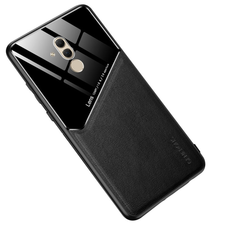 For Huawei Maimang 7 / Mate 20 Lite All-inclusive Leather + Organic Glass Protective Case with Metal Iron Sheet