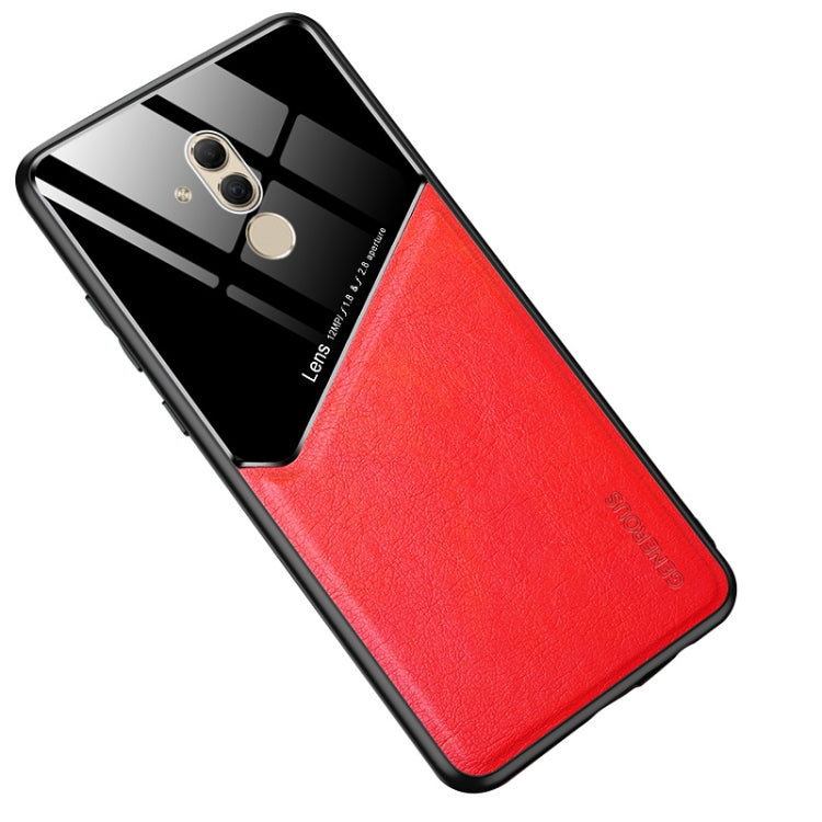 For Huawei Maimang 7 / Mate 20 Lite All-inclusive Leather + Organic Glass Protective Case with Metal Iron Sheet