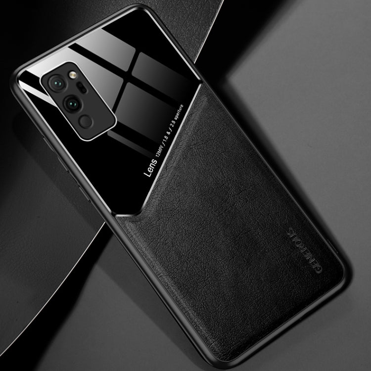 For Huawei Honor Play4 Pro / V30 Pro All-inclusive Leather + Organic Glass Protective Case with Metal Iron Sheet