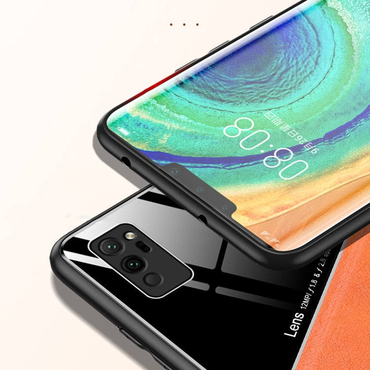 For Huawei Honor Play4 Pro / V30 Pro All-inclusive Leather + Organic Glass Protective Case with Metal Iron Sheet