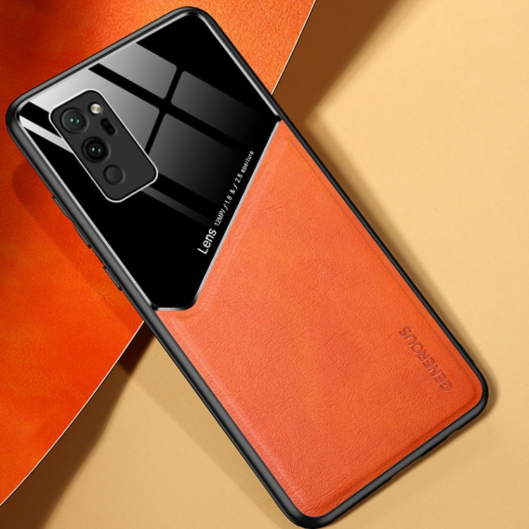 For Huawei Honor Play4 Pro / V30 Pro All-inclusive Leather + Organic Glass Protective Case with Metal Iron Sheet