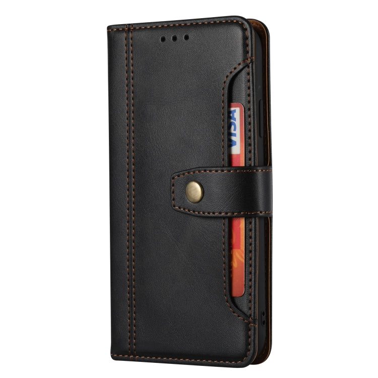 For iPhone XR Calf Texture Double Fold Clasp Horizontal Flip Leather Case with Photo Frame & Holder & Card Slots & Wallet