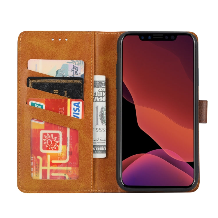 For iPhone XR Calf Texture Double Fold Clasp Horizontal Flip Leather Case with Photo Frame & Holder & Card Slots & Wallet