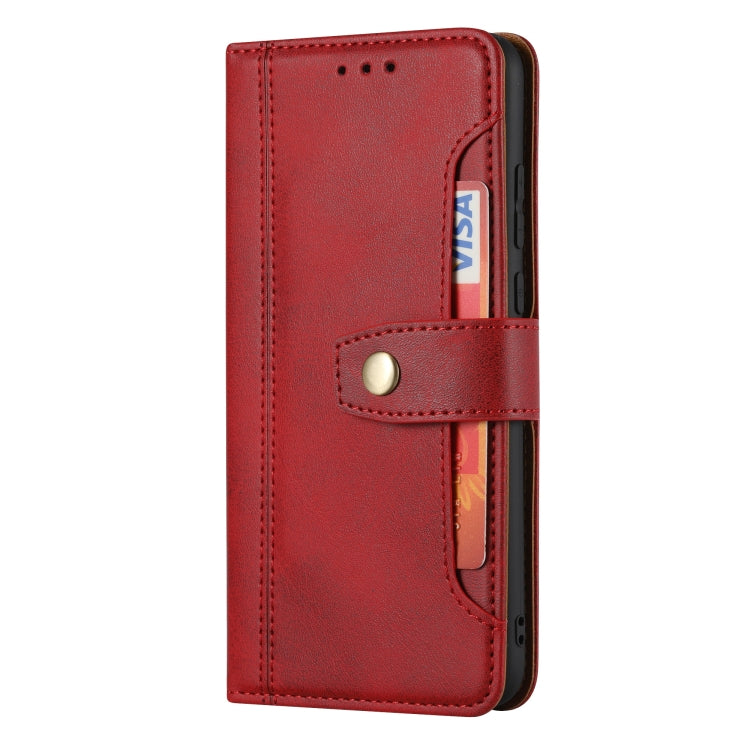For Huawei P20 Calf Texture Double Fold Clasp Horizontal Flip Leather Case with Photo Frame & Holder & Card Slots & Wallet