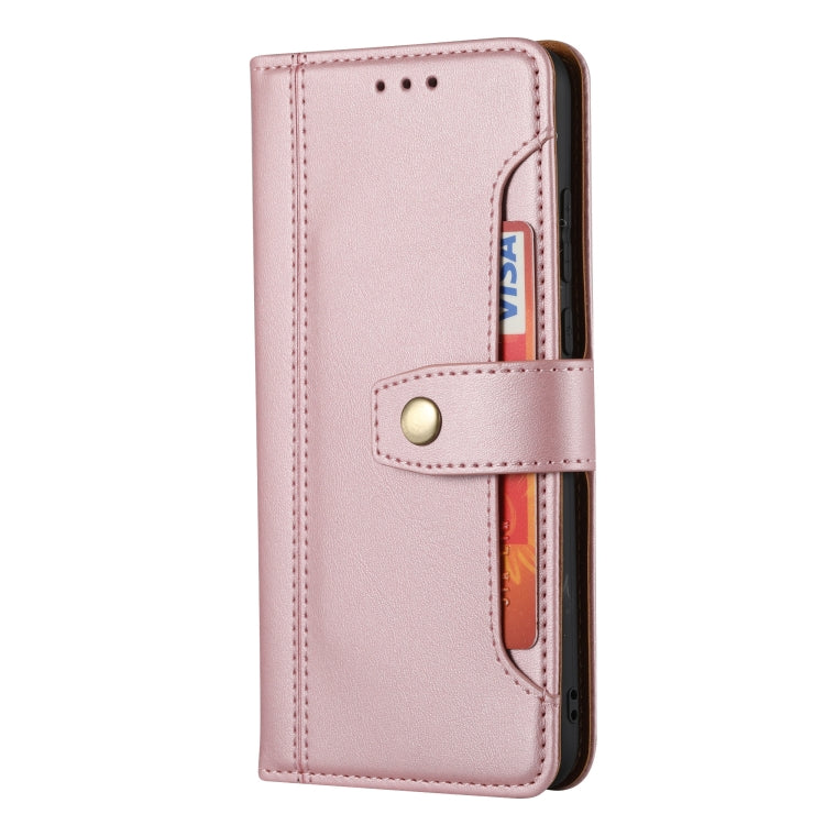 For Huawei P20 Calf Texture Double Fold Clasp Horizontal Flip Leather Case with Photo Frame & Holder & Card Slots & Wallet