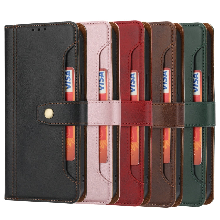 For Huawei P20 Calf Texture Double Fold Clasp Horizontal Flip Leather Case with Photo Frame & Holder & Card Slots & Wallet