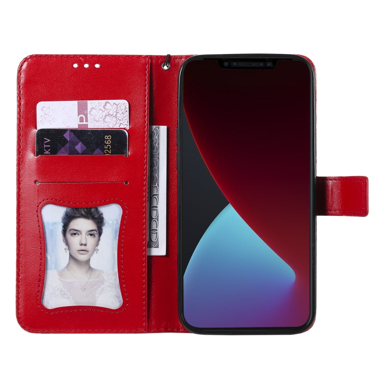 For iPhone 12 Pro Max Pressed Printing Rattan Flower Pattern Horizontal Flip PU Leather Case with Holder & Card Slots & Wallet & Photo Frame