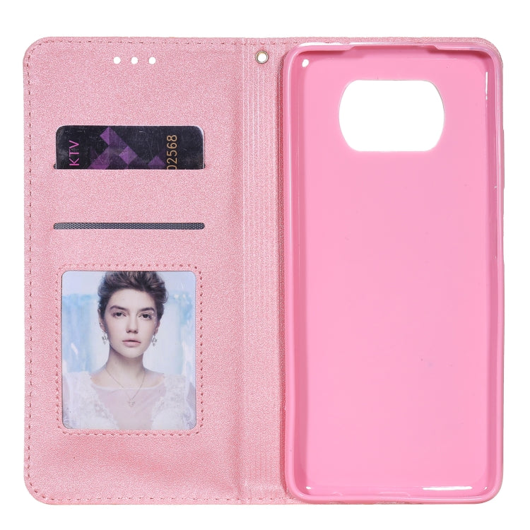 For Xiaomi Poco X3 NFC Glittering Daisy Magnetic Horizontal Flip Leather Case with Holder & Card Slots & Photo Frame