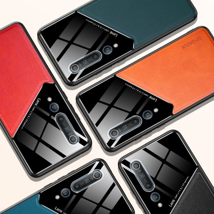 For Xiaomi Mi 10 All-inclusive Leather + Organic Glass Protective Case with Metal Iron Sheet
