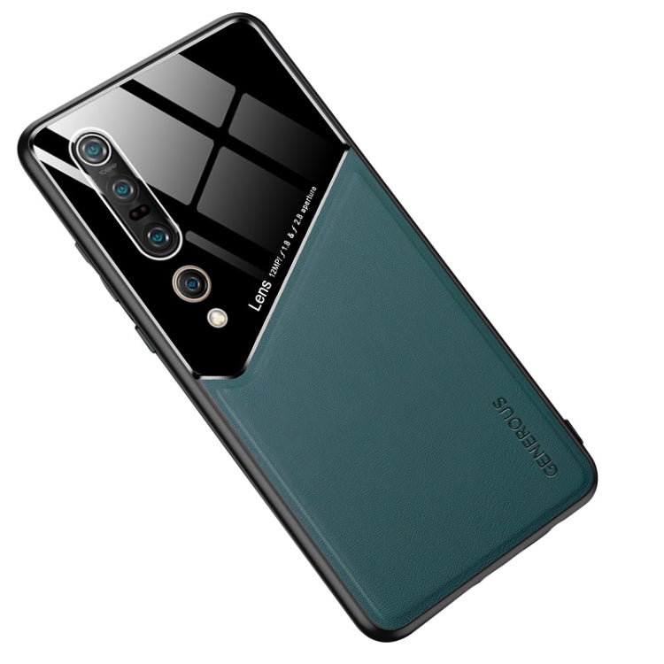 For Xiaomi Mi 10 Pro All-inclusive Leather + Organic Glass Protective Case with Metal Iron Sheet