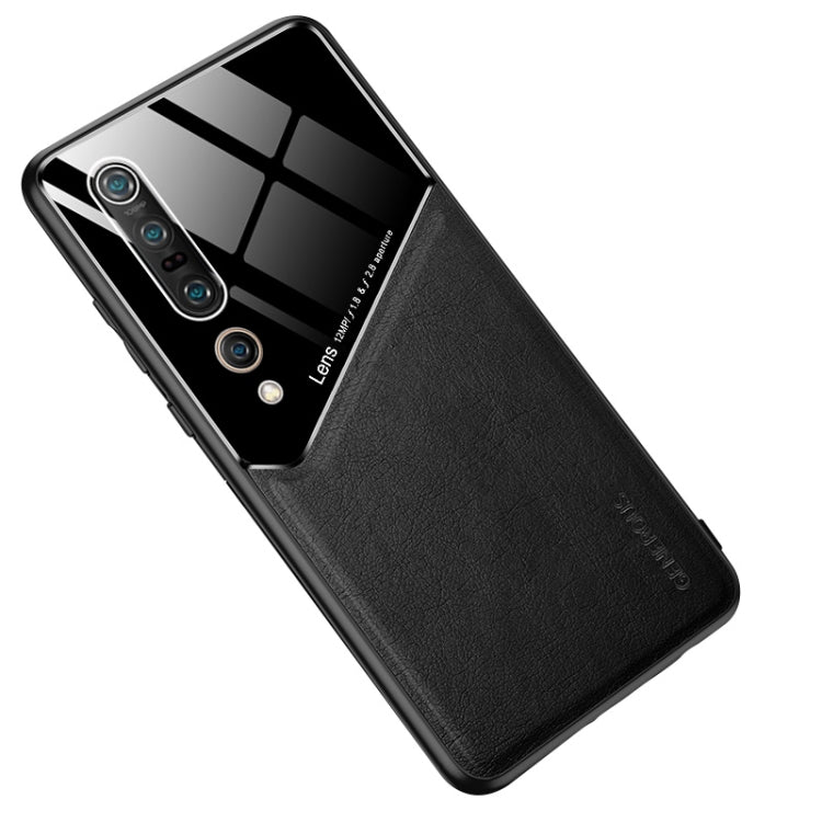 For Xiaomi Mi 10 Pro All-inclusive Leather + Organic Glass Protective Case with Metal Iron Sheet