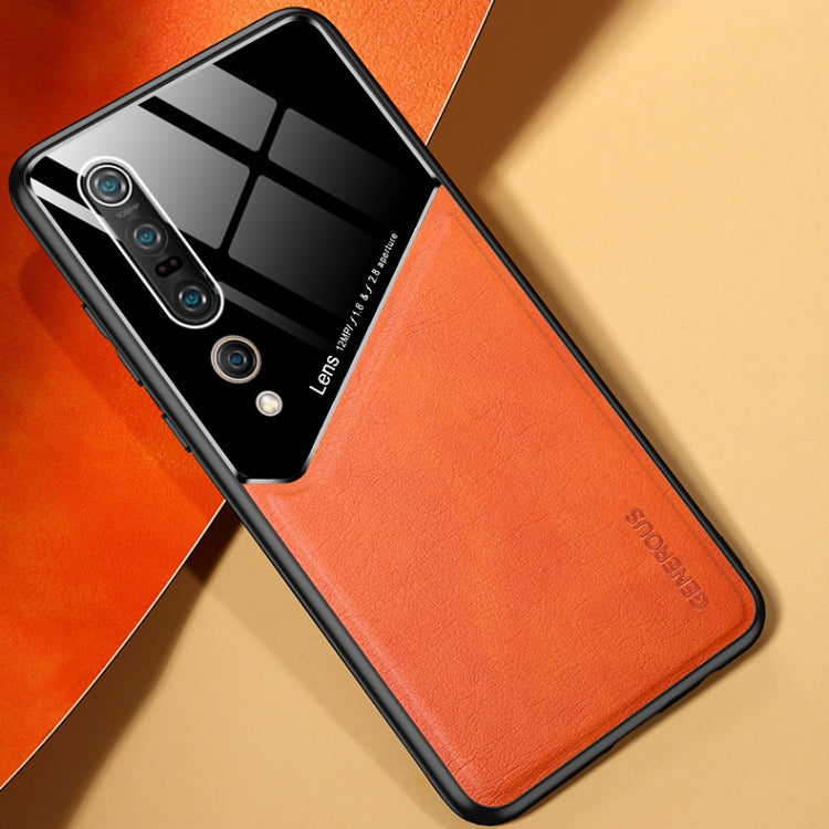 For Xiaomi Mi 10 Pro All-inclusive Leather + Organic Glass Protective Case with Metal Iron Sheet
