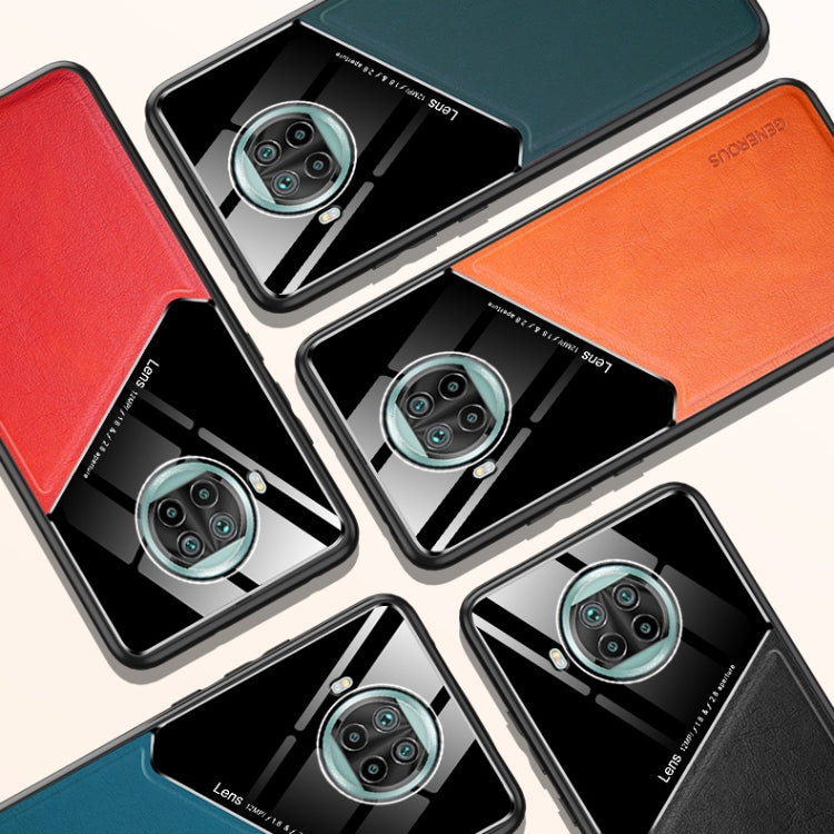 For Xiaomi Mi 10T Lite All-inclusive Leather + Organic Glass Protective Case with Metal Iron Sheet
