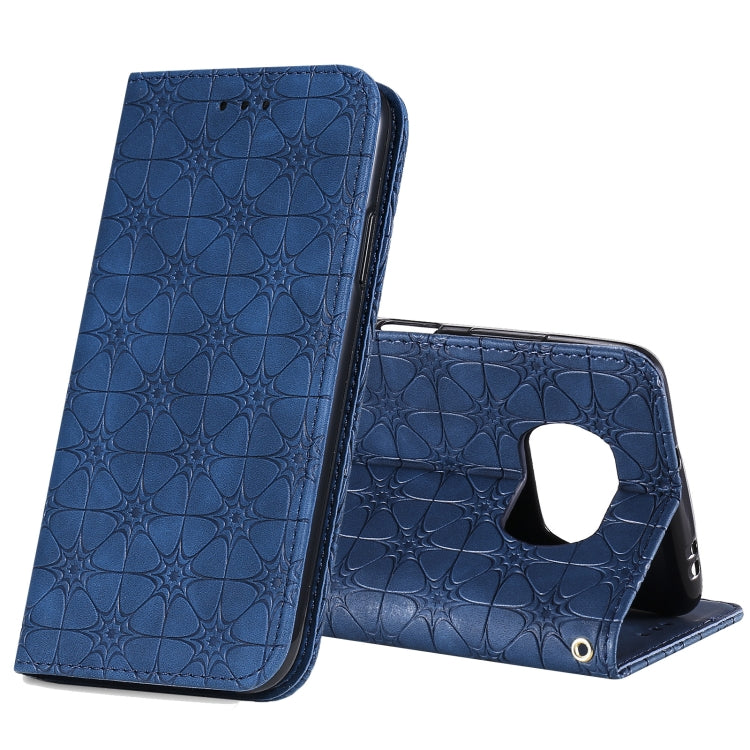 For Xiaomi Poco X3 NFC Lucky Flowers Embossing Pattern Magnetic Horizontal Flip Leather Case with Holder & Card Slots